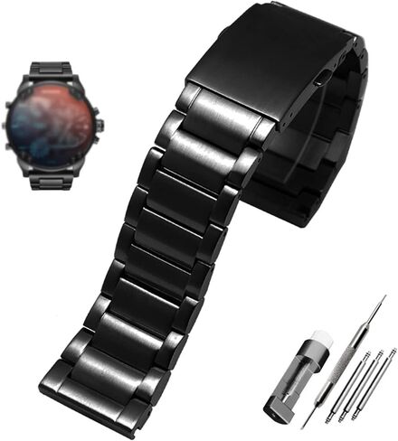 Stainless steel watchband 22mm 24mm 26mm 28mm men solid metal bracelet for diesel DZ7333 DZ4344 watches band in Saudi Arabia