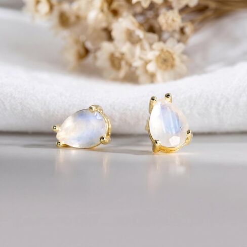 Turquoise Earrings 14k Gold Plated 925 Sterling Silver Teardrop Hypoallergenic Stud Earrings Jewelry For Women Mothers Day Gifts for Mom in Kuwait
