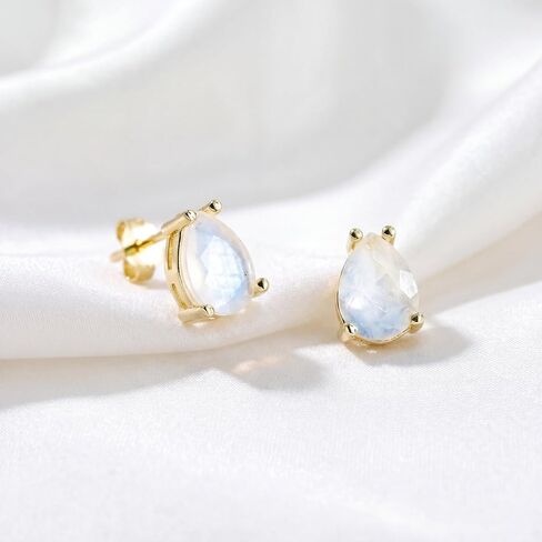 Turquoise Earrings 14k Gold Plated 925 Sterling Silver Teardrop Hypoallergenic Stud Earrings Jewelry For Women Mothers Day Gifts for Mom in Kuwait