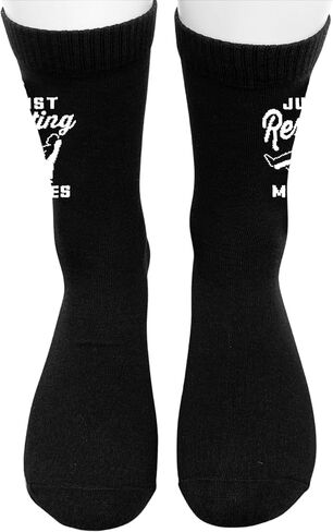 Just Resting My Eyes – Funny Relaxed Dad Socks | Lazy Day Gift Idea.(154) in Saudi Arabia