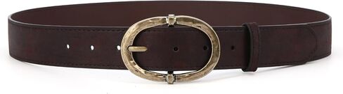 Earnda Western Cowgirl Belt for Womens Jeans Pants Faux Leather Width 1.33" Ladies Waist Belts with Vintage Buckle in Saudi Arabia