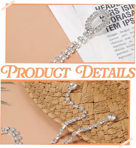 Rhinestone Belts for Women, Sparkly Belt Crystal Chain Belt Glitter Silver Chain Belt Waist Chains for Women Dress Wedding Party Dances in Kuwait