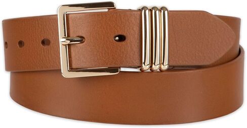 Tommy Hilfiger Women's Casual Genuine Leather Triple Metal Loop Belt for Jeans, Trousers and Dresses in Kuwait
