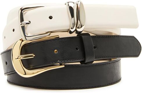 Steve Madden Women's Black and White Pant Belt Pack in Kuwait