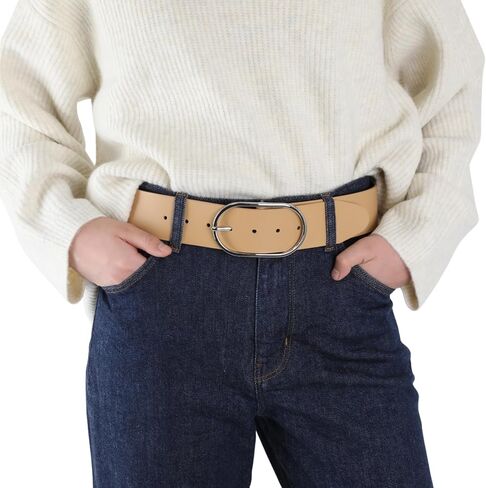 FASHIONGEN - Women's Genuine Leather Belt 100% Leather Work Group, 2 in wide, MAURA in Saudi Arabia
