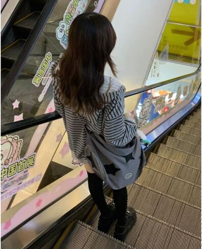 Y2K Sweet Wind Strawberry Cat Printed Striped Hoodie Women's Cute Cat Ears Hoodie Loose Top in Saudi Arabia