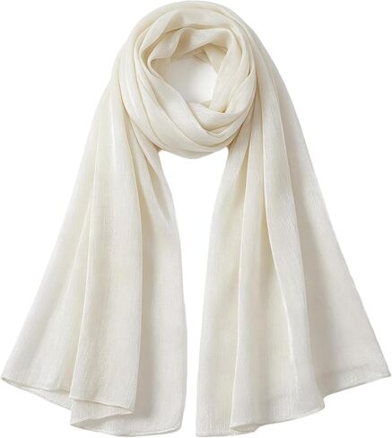 Chiffon Scarf for Women Lightweight Breathable Sunscreen Shawls Wraps for All Seasons Travel in Saudi Arabia