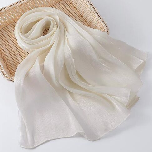 Chiffon Scarf for Women Lightweight Breathable Sunscreen Shawls Wraps for All Seasons Travel in Saudi Arabia