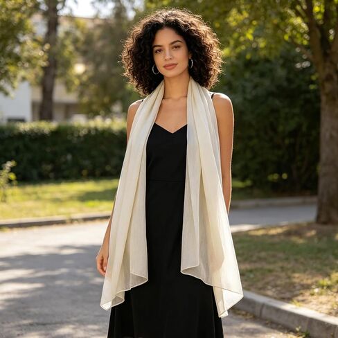 Chiffon Scarf for Women Lightweight Breathable Sunscreen Shawls Wraps for All Seasons Travel in Kuwait