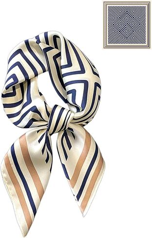 100% Mulberry Silk Head Scarf for Women - 27.5" Square Hair Scarf, Natural Silk Neckerchief in Saudi Arabia