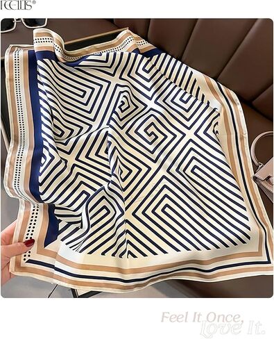 100% Mulberry Silk Head Scarf for Women - 27.5" Square Hair Scarf, Natural Silk Neckerchief in Saudi Arabia