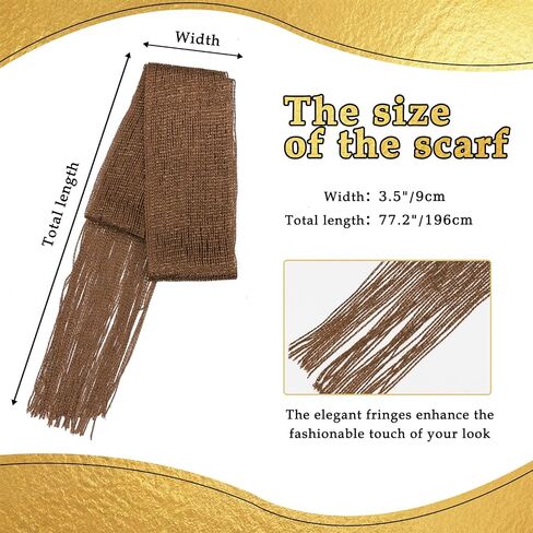 Sequin Neck Scarf for Women, Long Womens Scarves, Lightweight Skinny Scarf for Evening Party Prom Banquet in Saudi Arabia