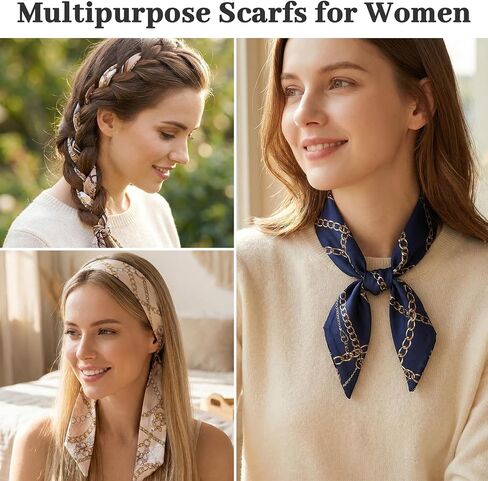 60 Pcs Purse Scarf for Women Handbag Head Scarf Handle Ribbon Satin Head Neckerchief Silk Headband, Handbag Scarf Head Ribbon for Women Hair Purse Handles Ribbons Decor in Saudi Arabia
