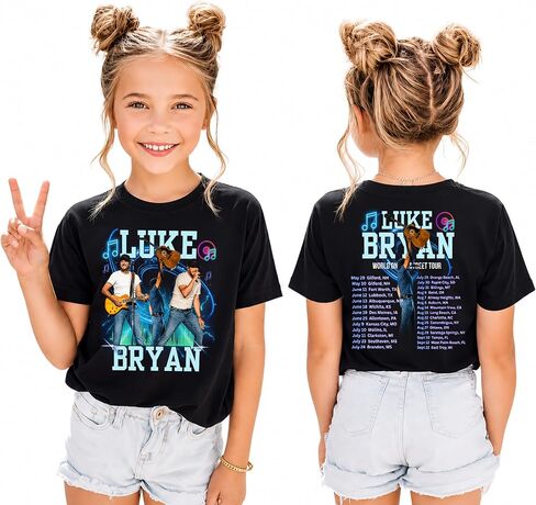 قميص جولة Word On The Street 2026، قميص Luke Country Music، قميص رعاة البقر الغربي، قميص رعاة البقر، تي شيرت عاشق الموسيقى، تي شيرت الموسيقى الغربية، تي شيرت الحفلة الريفية in Kuwait