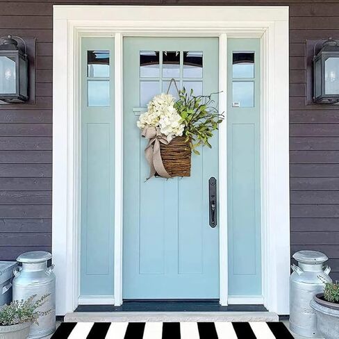 Spring Wildflower Door Hanging Basket Wreath Spring Welcome Sign Easter Day for Front Door, Home Decor in Saudi Arabia