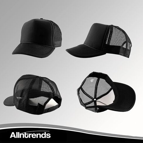 ALLNTRENDS Popeyes Embroidered Trucker Hat Fast Food Embroidery Adjustable Cap (Black) in Kuwait