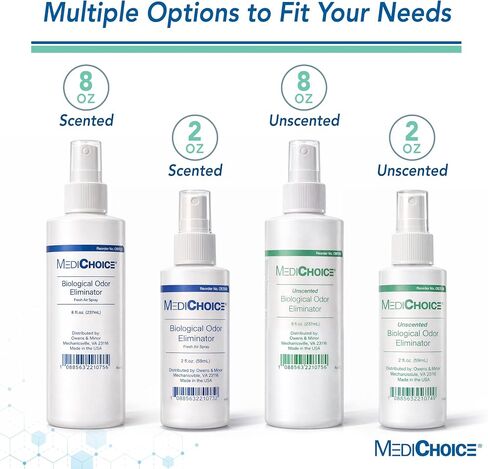 MediChoice Biological Odor Eliminator, Scented, Pump Spray, 8 Oz, 1314OE8120 (Each of 1) in Kuwait