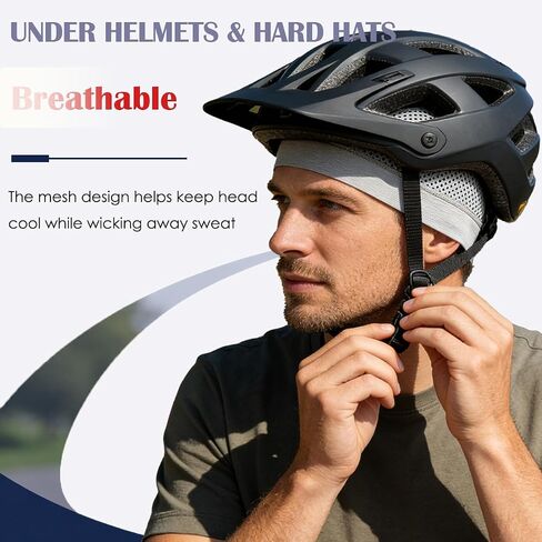 3Pcs Breathable Mesh Skull Cap,Cooling Cycling Beanies Breathable Quick Dry Sports Helmet Liner for Men Women in Saudi Arabia
