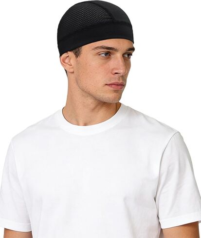 3Pcs Breathable Mesh Skull Cap,Cooling Cycling Beanies Breathable Quick Dry Sports Helmet Liner for Men Women in Saudi Arabia