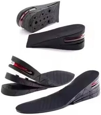 Height Increasing Insoles | Add 1 to 2 Inches | Adjustable Layered Elevator Shoe Inserts for Men & Women | Discreet | Comfort Cushion | Fits All Shoe Types in Kuwait