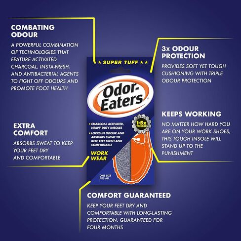 Odor-Eaters Super Tuff Insoles - Pack of 6 in Saudi Arabia