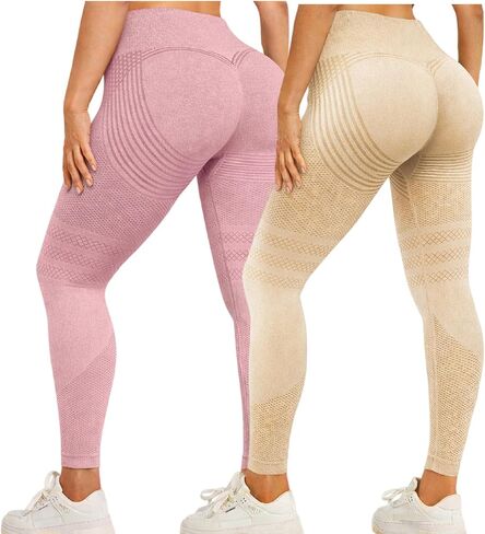 3D Cellulite Compression Leggings for Women, High Waisted Tummy Control Yoga Pants, Stretch Athletic Leggings in Kuwait