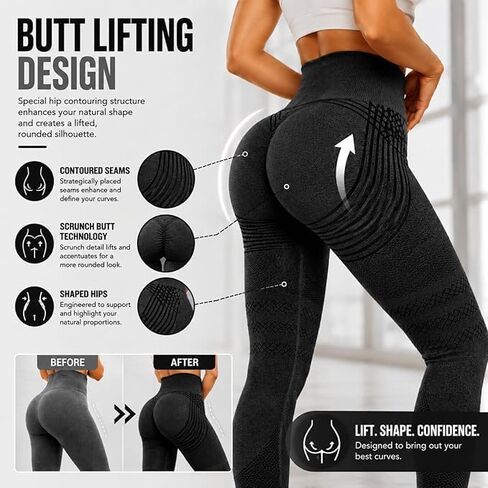 3D Cellulite Compression Leggings for Women, High Waisted Tummy Control Yoga Pants, Stretch Athletic Leggings in Kuwait