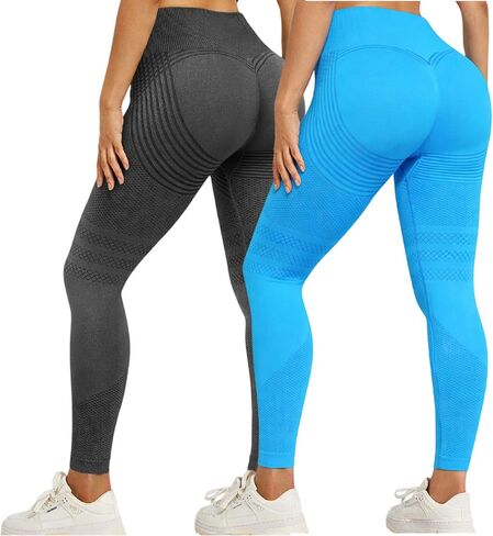 3D Cellulite Compression Leggings for Women, High Waisted Tummy Control Yoga Pants, Stretch Athletic Leggings in Kuwait
