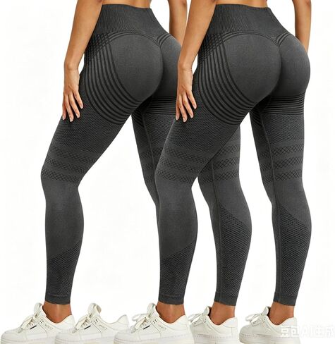 3D Cellulite Compression Leggings for Women, High Waisted Tummy Control Yoga Pants, Stretch Athletic Leggings in Kuwait