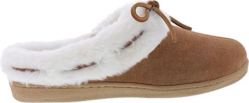 شبشب Clarks نسائي من الفرو الصناعي للاستخدام الداخلي والخارجي (11 M US، جلد سويدي البقر الكونياك) in Kuwait