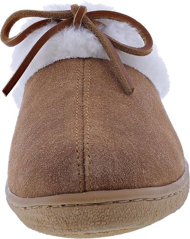 شبشب Clarks نسائي من الفرو الصناعي للاستخدام الداخلي والخارجي (11 M US، جلد سويدي البقر الكونياك) in Kuwait