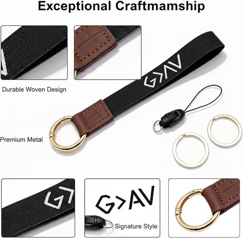 Yancorp God Is Greater Black Keychain Heavy Duty Nylon Strap with Gold Cross Ring, Christian Inspirational Car Key Holder Belt Backpack for Men and Women in Saudi Arabia
