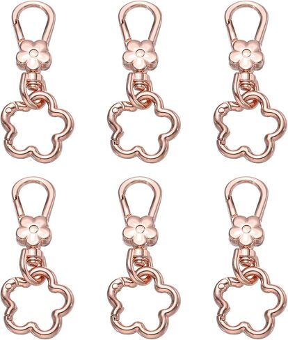 MECCANIXITY Metal Keychain Clip Swivel Lobster Claw Clasp Quick Release Ring Detachable Double Opening Snap Hooks for Crafts in Kuwait