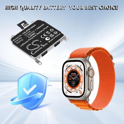 Cameron Sino 540mAh Replacement Battery for Apple A285, A2622, A2684,Watch Ultra, Watch Ultra 49mm, A2749 in Kuwait