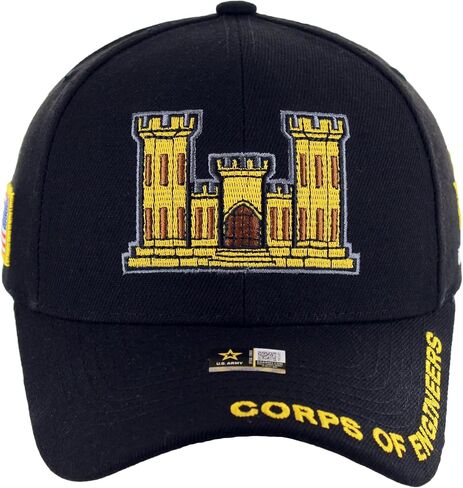 Officially Licensed U.S. Army Military Vietnam Veteran Baseball Cap - Corps of Engineers Embroidered U.S. Flag Premium Quality Adjustable Hook-and-Loop Closure Hat in Saudi Arabia