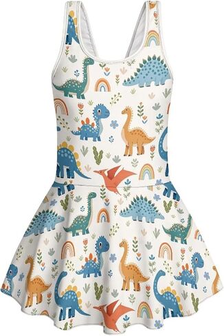 Girls One Piece Swimsuits Size 3-13 Girls Bathing Suits Quick Dry Sleeveless Swimming in Saudi Arabia