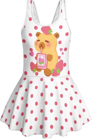 Girls One Piece Swimsuits Size 3-13 Girls Bathing Suits Quick Dry Sleeveless Swimming in Saudi Arabia