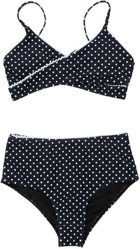 Full Tilt Girls Polka Dot Wrap Bralette Bikini Set in Saudi Arabia