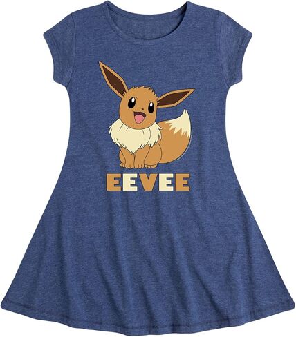 HYBRID APPAREL - Pokémon - Eevee - Youth Girls Fit and Flare Dress in Kuwait