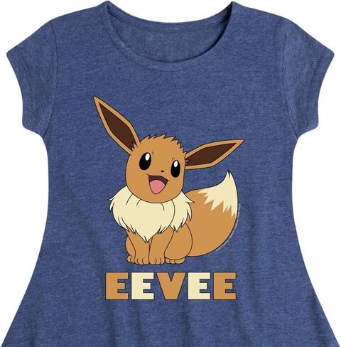 HYBRID APPAREL - Pokémon - Eevee - Youth Girls Fit and Flare Dress in Kuwait