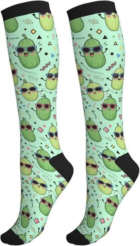 Compression Socks For Women & Men 15-20 Mmhg, Best For Nursing, Running, Cycling, Flight Travel Gifts in Kuwait