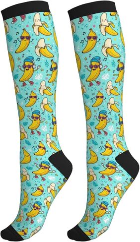 Compression Socks For Women & Men 15-20 Mmhg, Best For Nursing, Running, Cycling, Flight Travel Gifts in Kuwait
