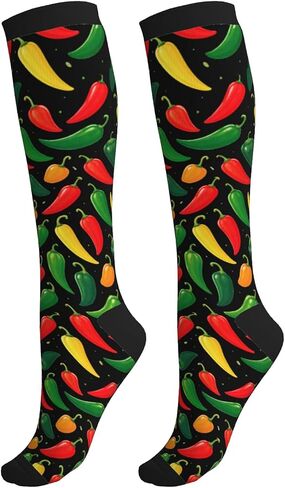 Compression Socks For Women & Men 15-20 Mmhg, Best For Nursing, Running, Cycling, Flight Travel Gifts in Kuwait