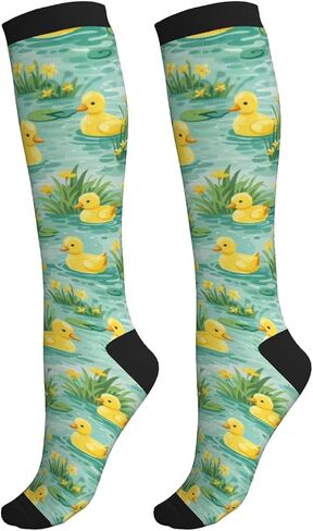 Compression Socks For Women & Men 15-20 Mmhg, Best For Nursing, Running, Cycling, Flight Travel Gifts in Kuwait
