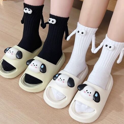1 Pair Magnetic Holding Hands Socks, Funny Holding Hand Socks, Easter Valentines Day Gifts for Women, Men, Couples in Kuwait