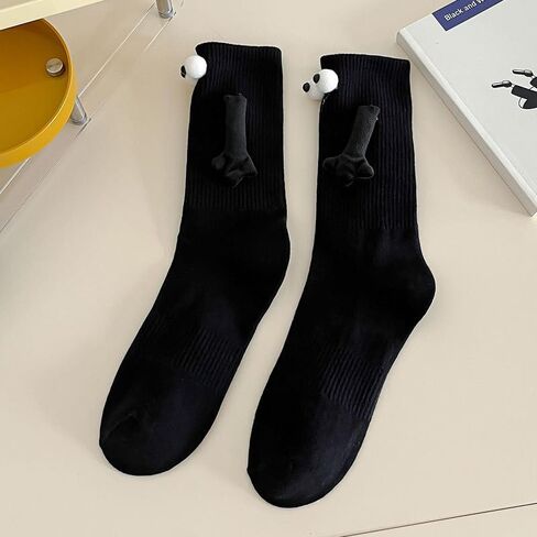 1 Pair Magnetic Holding Hands Socks, Funny Holding Hand Socks, Easter Valentines Day Gifts for Women, Men, Couples in Kuwait