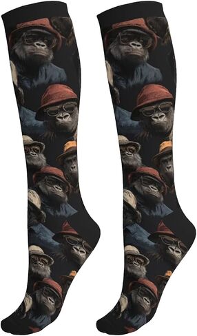 Compression Socks For Women & Men 15-20 Mmhg, Best For Nursing, Running, Cycling, Flight Travel Gifts in Kuwait