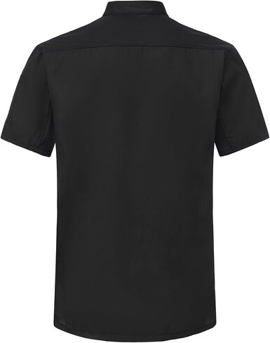 Unisex Chef Coat Lightweight Chef Jacket Black Short Sleeve Shirt Chef Uniform Costume for Kitchen Restaurant in Saudi Arabia
