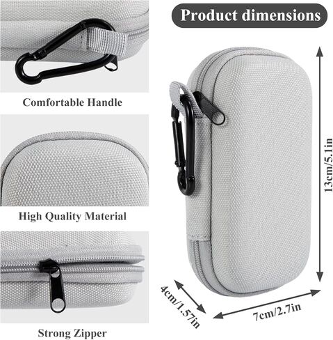 Carrying Case for Kardiamobile EKG Monitor,Hard Shell Case for Kardiamobile 6L 5L,Travel Heart Monitor EKG Protector,Heart Rate Monitor Holder (Gray #1) in Saudi Arabia