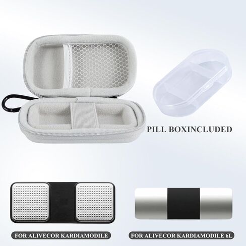 Carrying Case for Kardiamobile EKG Monitor,Hard Shell Case for Kardiamobile 6L 5L,Travel Heart Monitor EKG Protector,Heart Rate Monitor Holder (Gray #1) in Saudi Arabia